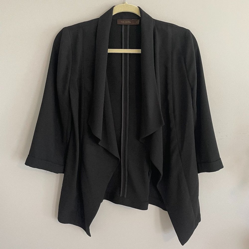 The Limited Open Front Draped Blazer
